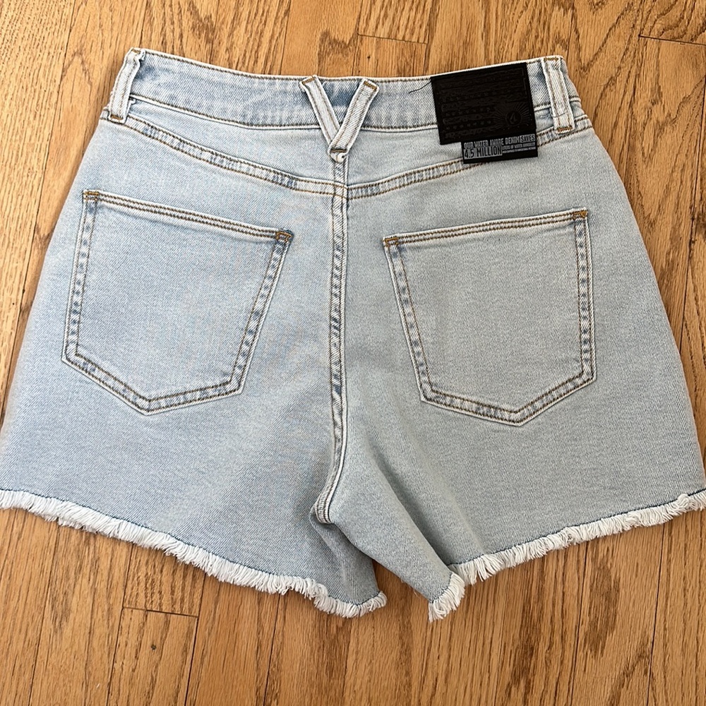 NWOT- Volcom denim cutoff shorts - Picture 3 of 5